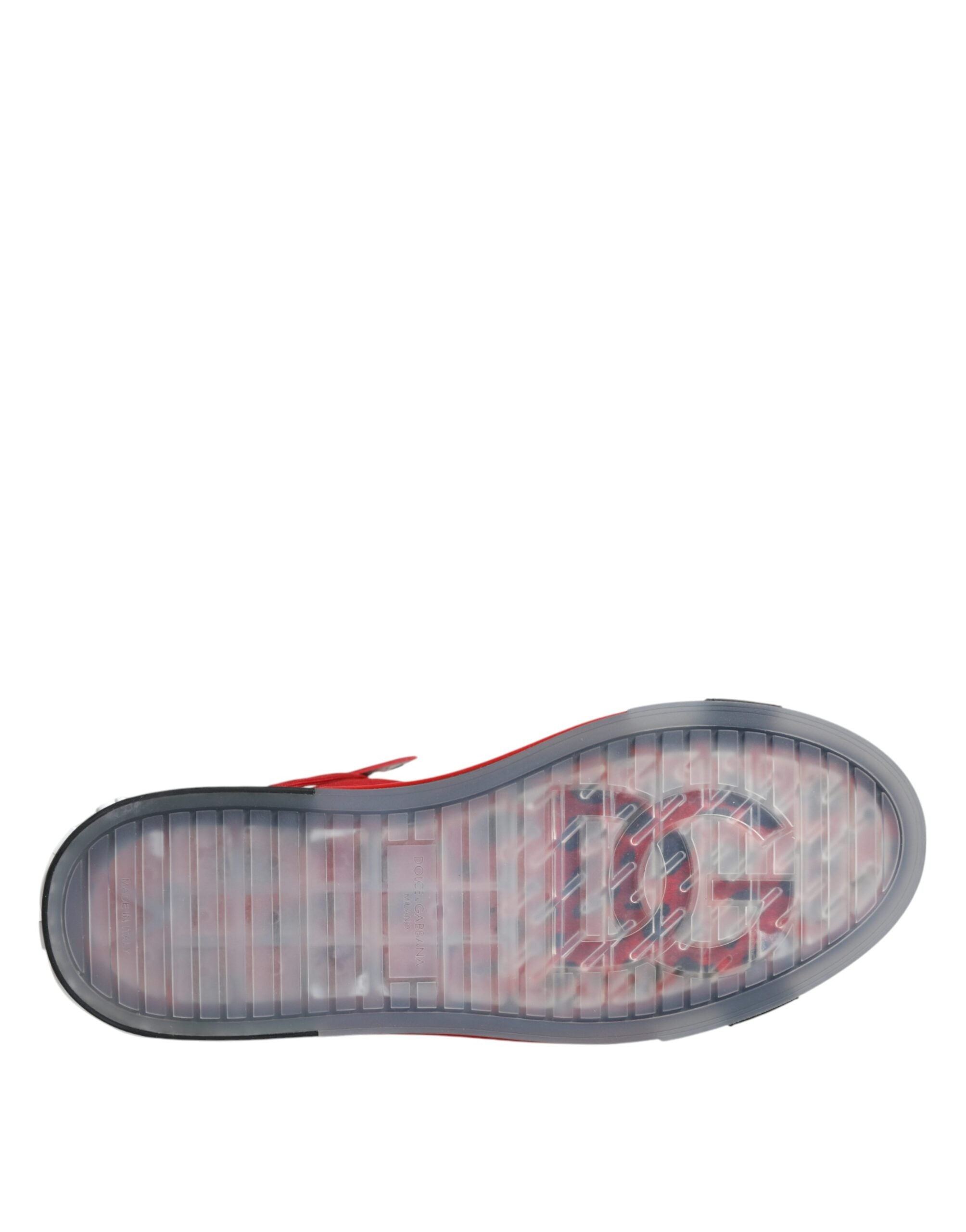Dolce &amp; Gabbana Mehrfarbige High-Top-Sneakers aus Leder