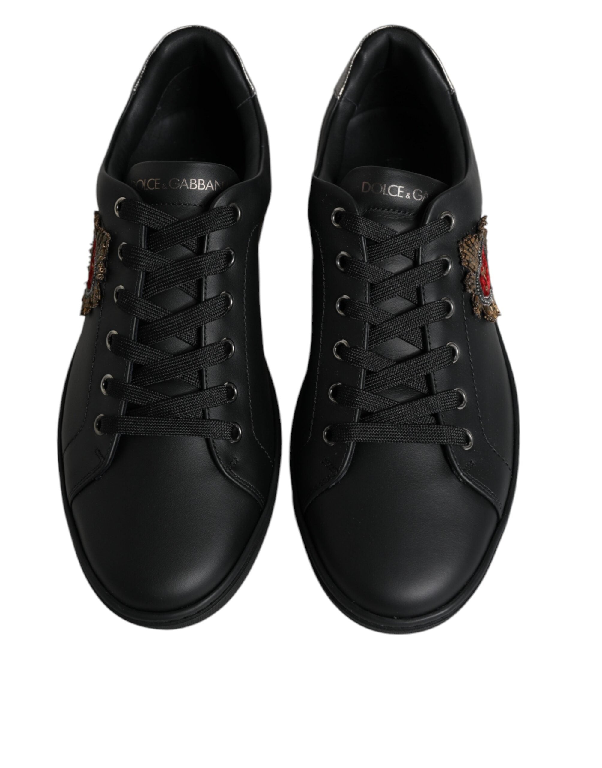 Dolce &amp; Gabbana London Sacred Heart Herren Sneakers in Schwarz