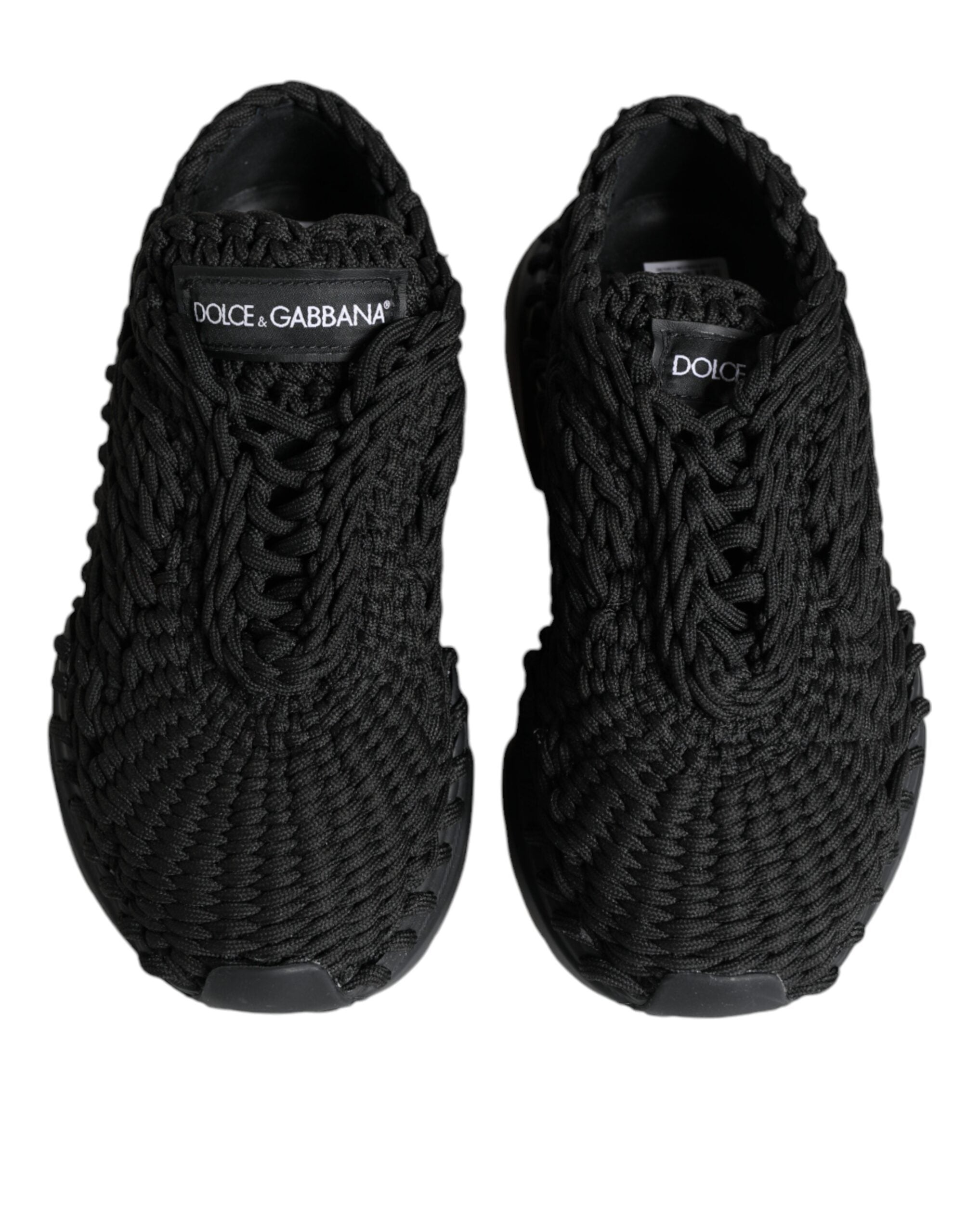 Dolce &amp; Gabbana – Schwarze Daymaster-Sneakers aus Strick