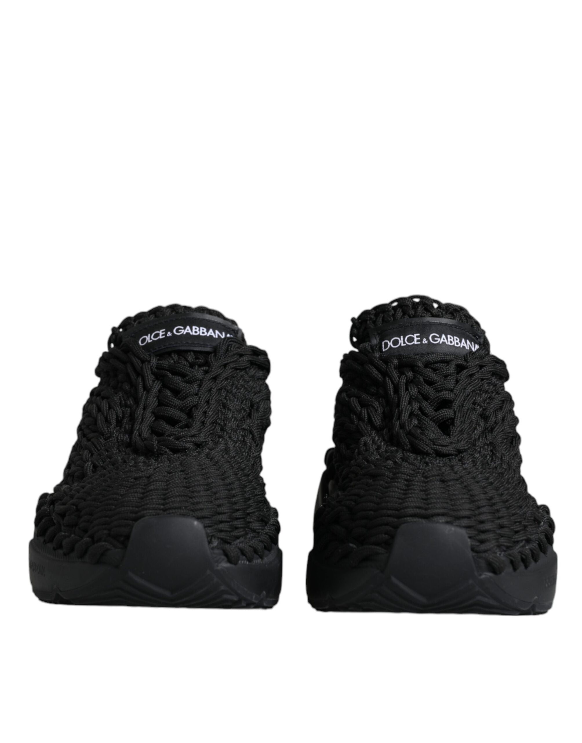 Dolce &amp; Gabbana – Schwarze Daymaster-Sneakers aus Strick