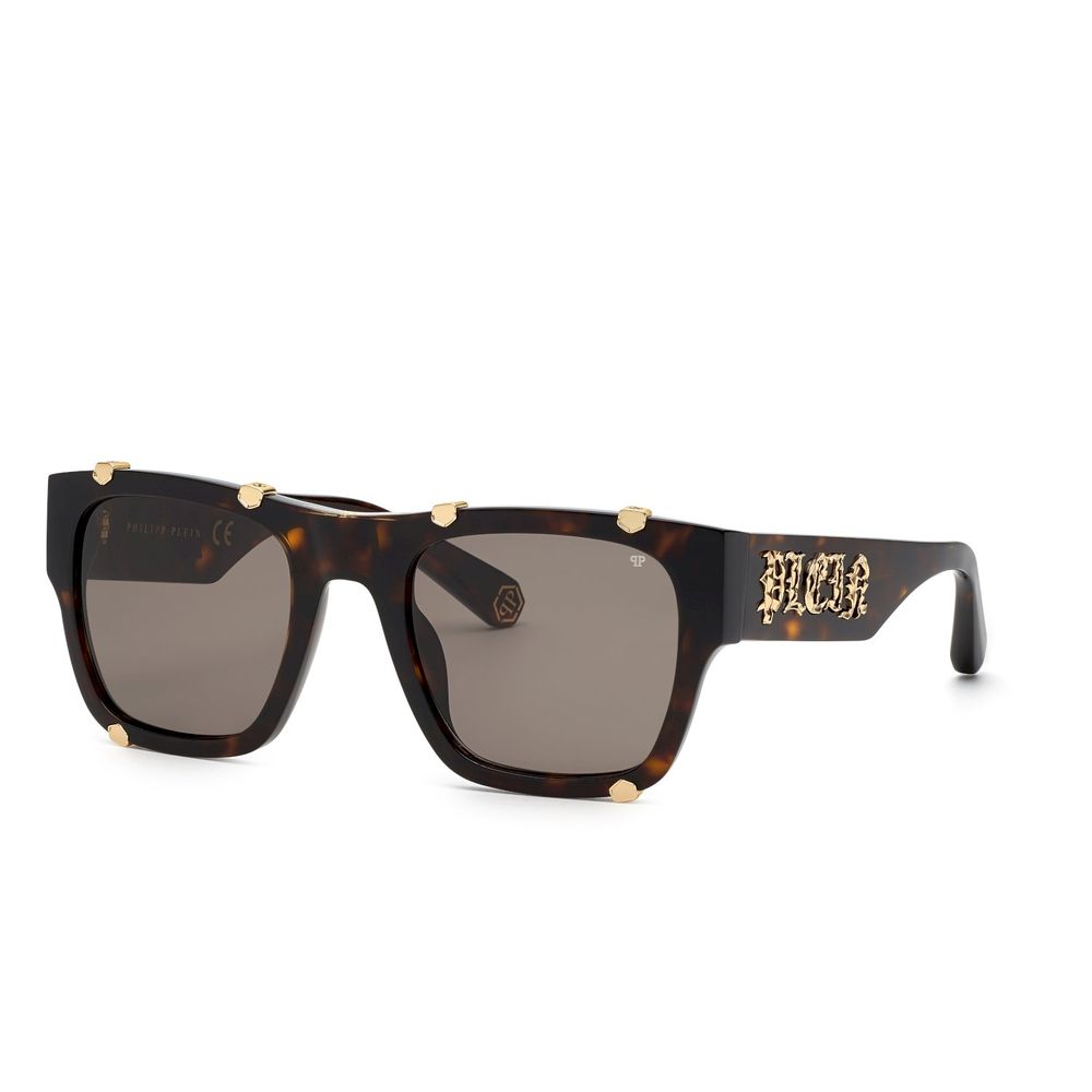 Ochelari de soare Philipp Plein din acetat maro