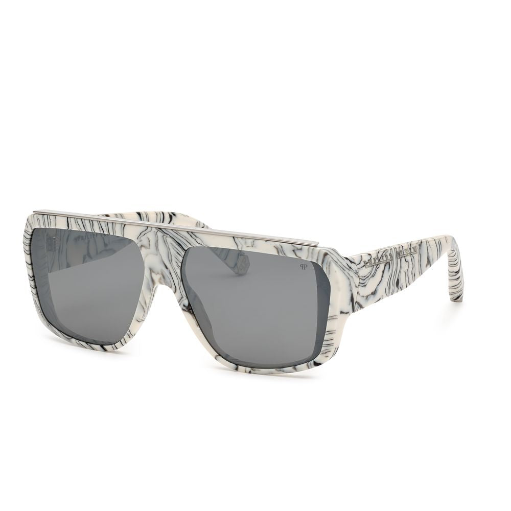 Ochelari de soare Philipp Plein cu injecție albă