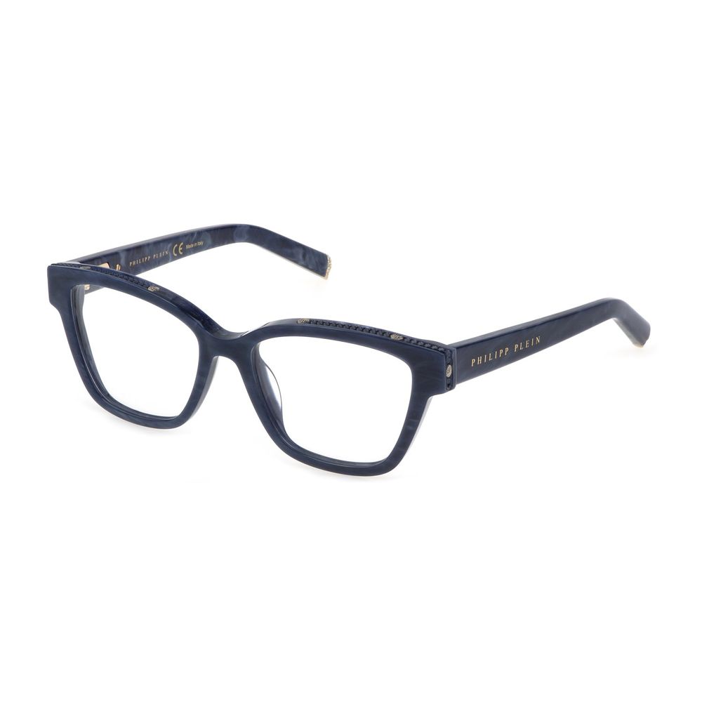 Rame Philipp Plein din acetat metalic albastru