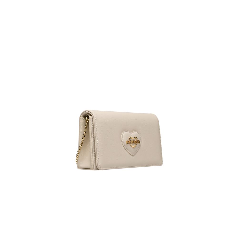 Love Moschino Beige Polyethylen Damen Umhängetasche