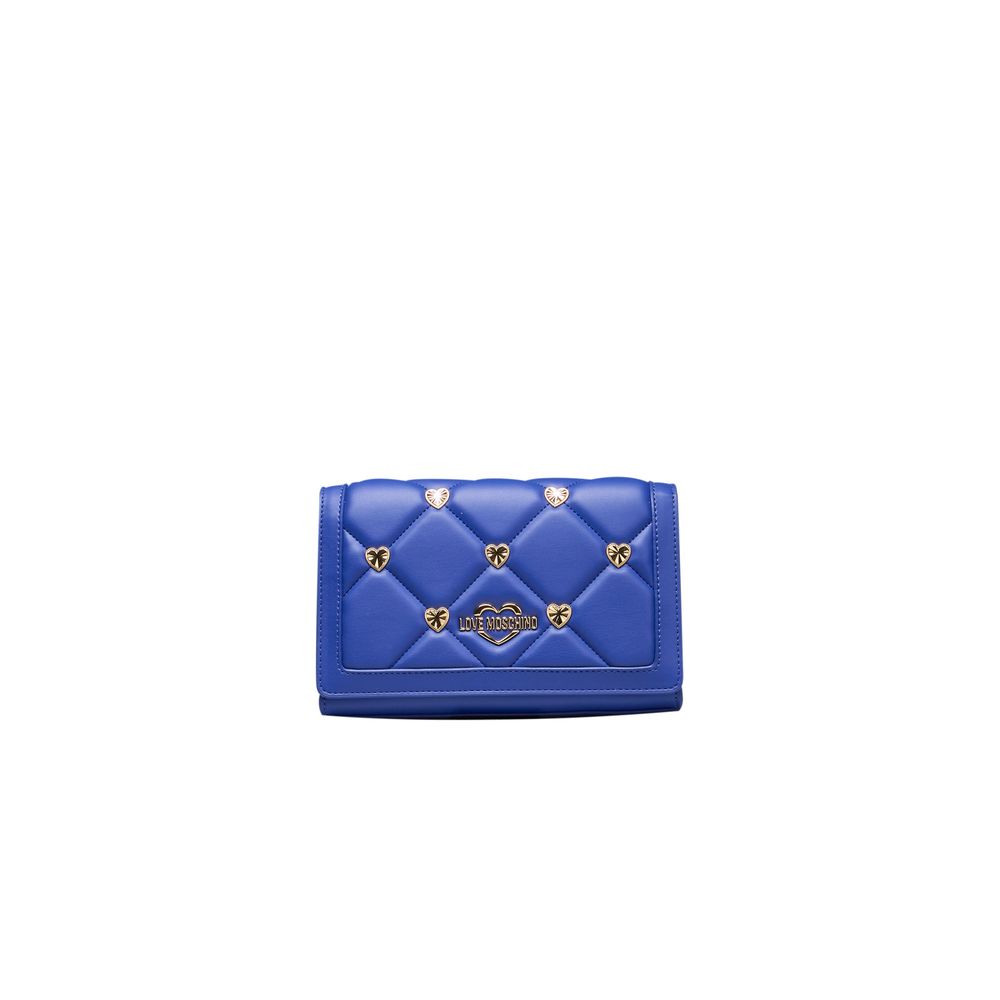 Love Moschino – Blaue Umhängetasche aus Polyethylen für Damen