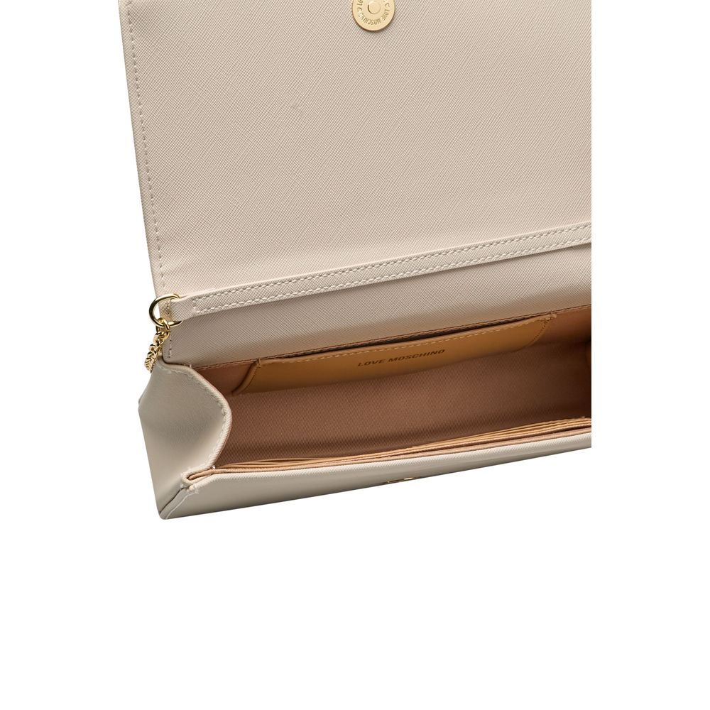 Love Moschino Beige Polyethylen Damen Umhängetasche