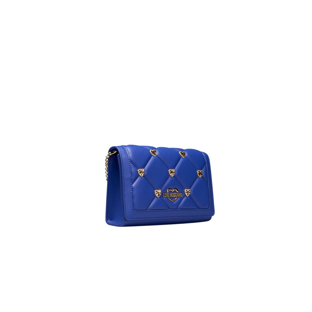 Love Moschino – Blaue Umhängetasche aus Polyethylen für Damen