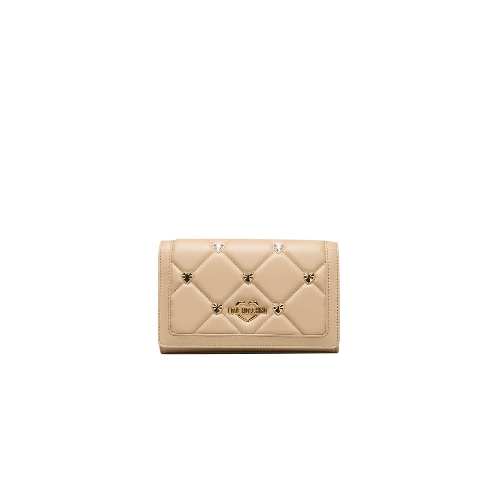 Love Moschino Beige Polyethylen Damen Umhängetasche