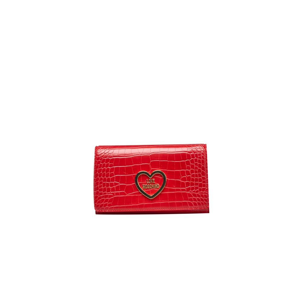 Love Moschino – Rote Umhängetasche aus Polyethylen für Damen