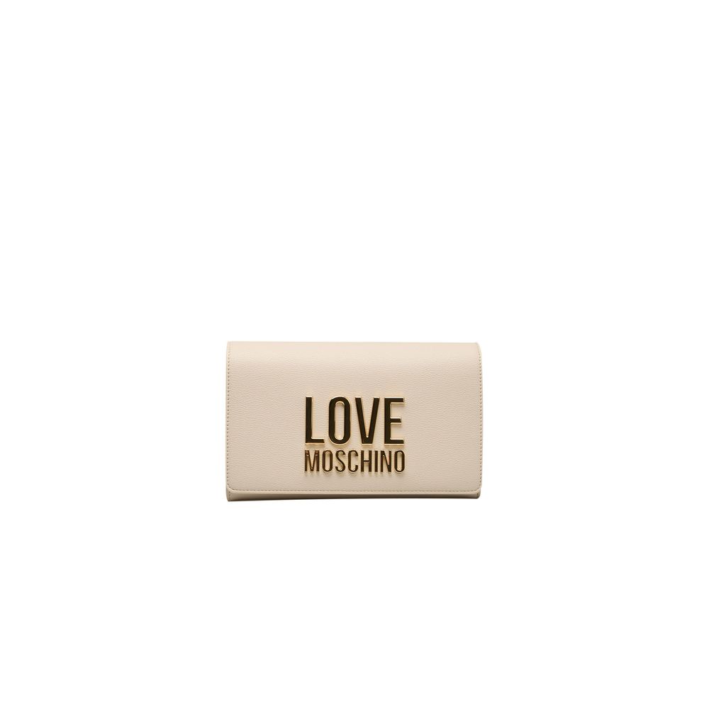 Love Moschino Beige Polyethylen Damen Umhängetasche