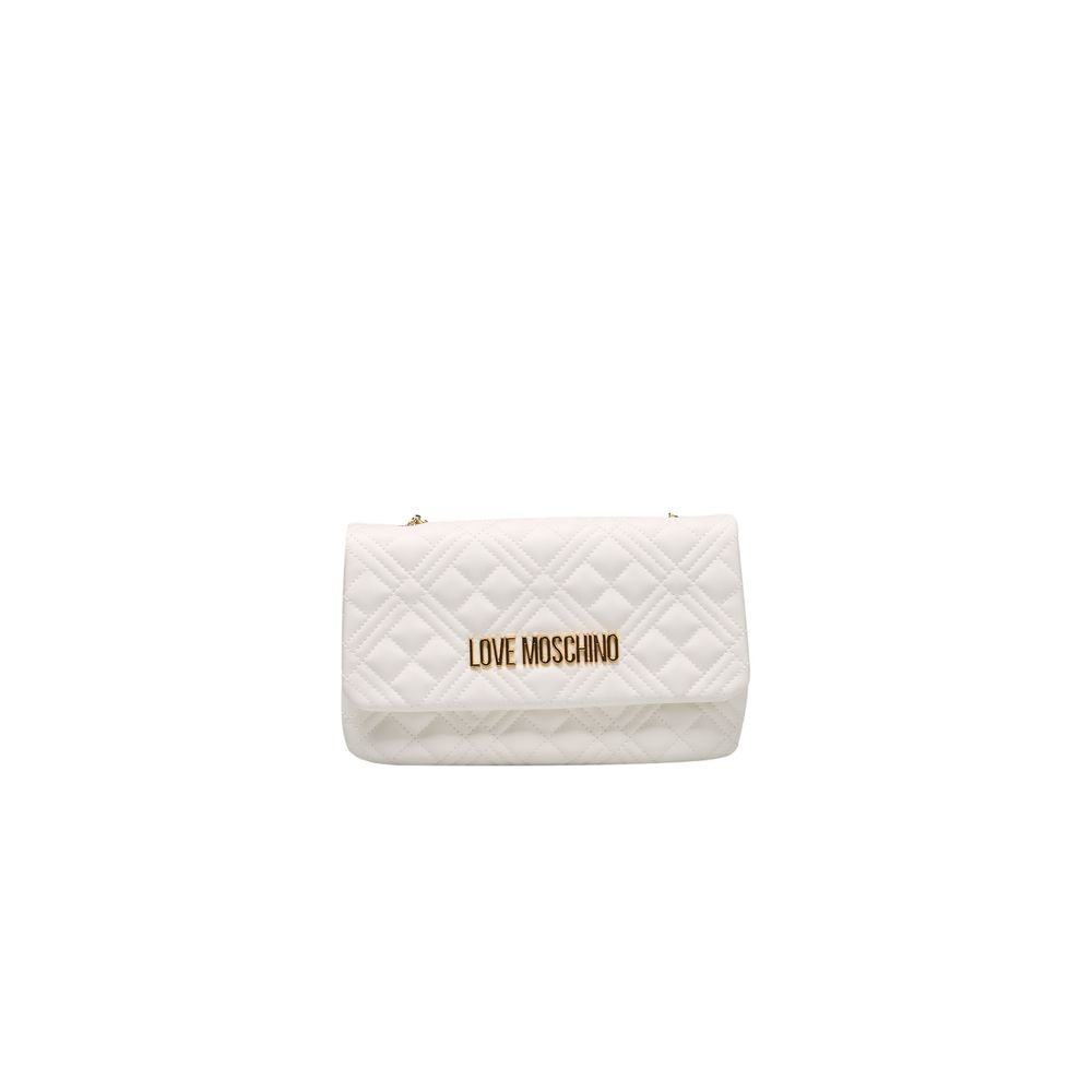 Love Moschino – Weiße Umhängetasche aus Polyethylen für Damen