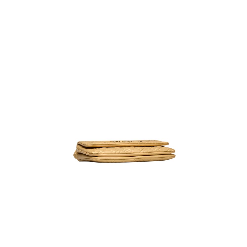 Love Moschino – Goldfarbene Umhängetasche aus Polyethylen für Damen