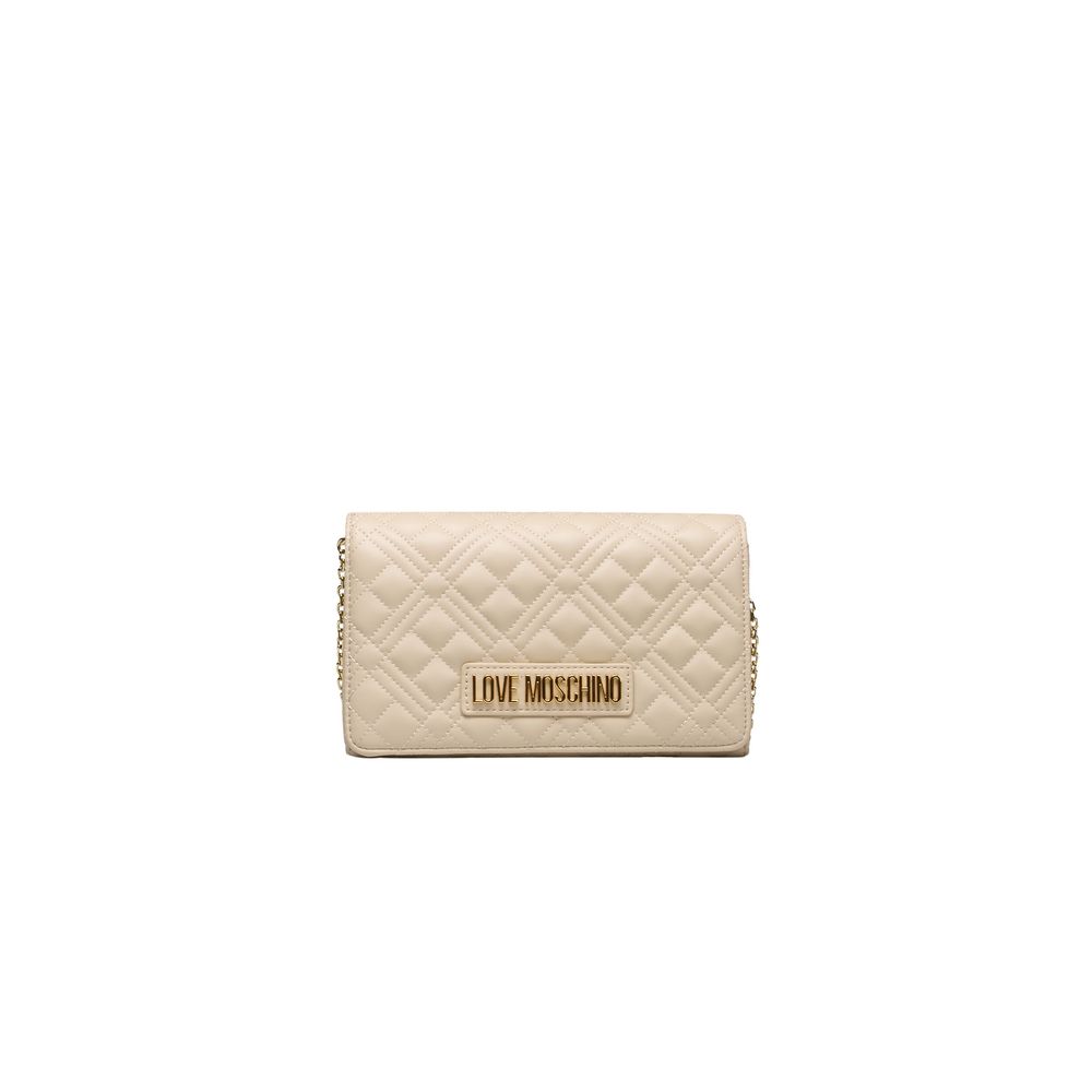 Love Moschino Beige Polyethylen Damen Umhängetasche