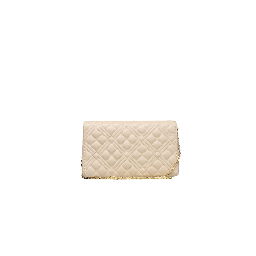 Love Moschino Beige Polyethylen Damen Umhängetasche