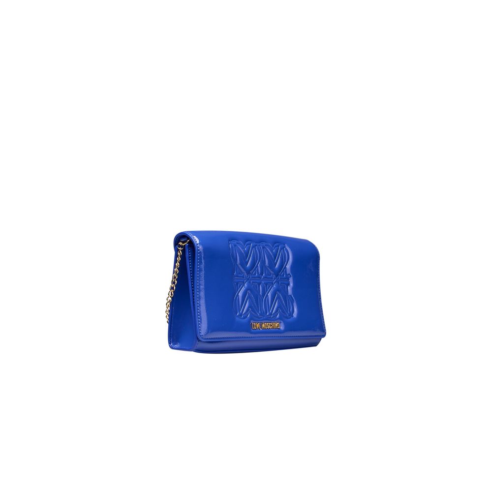 Love Moschino – Blaue Umhängetasche aus Polyethylen für Damen