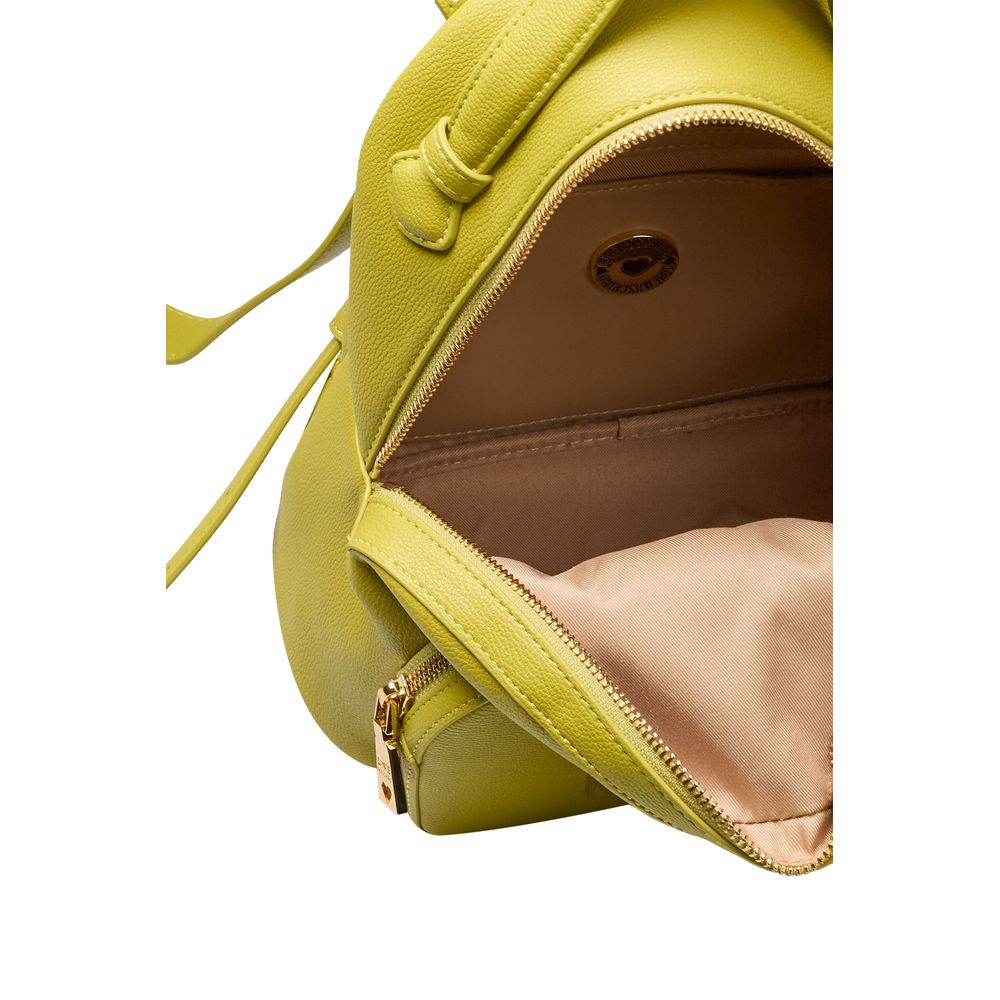 Rucsac de damă Love Moschino din polietilenă galbenă