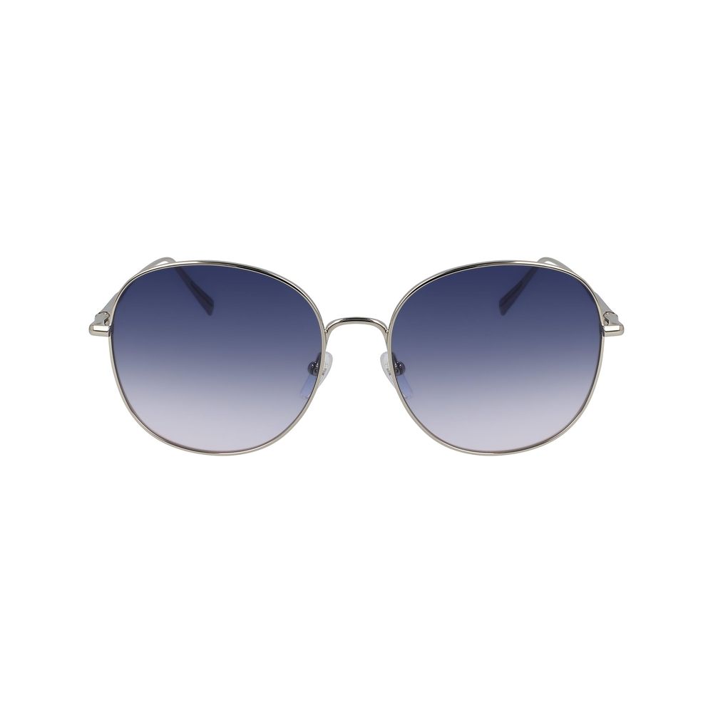 Ochelari de soare Longchamp din metal auriu