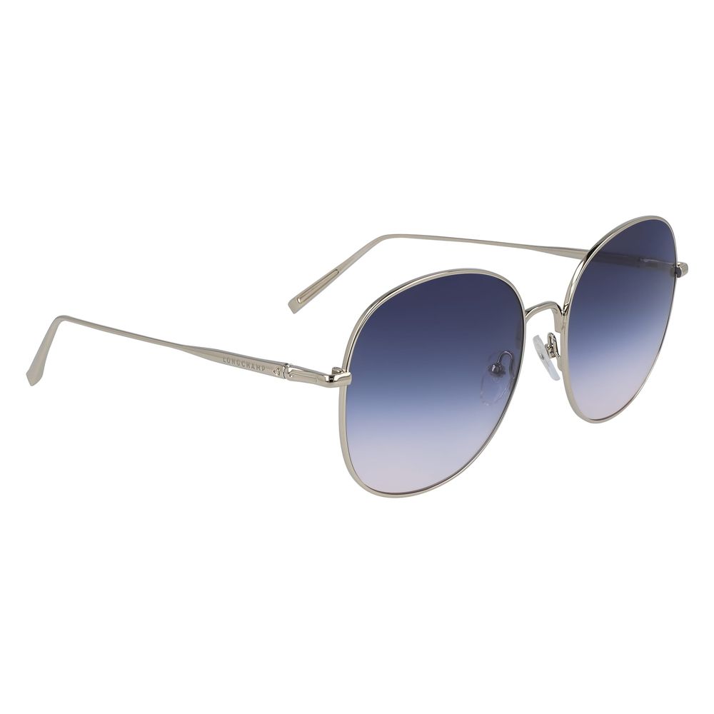 Ochelari de soare Longchamp din metal auriu