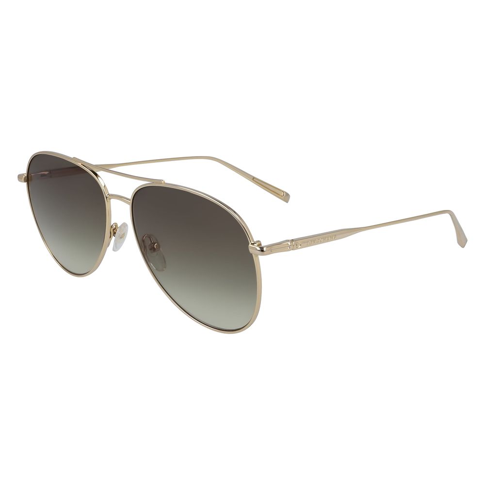 Ochelari de soare Longchamp din metal auriu