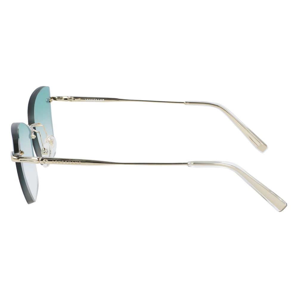 Ochelari de soare Longchamp din metal auriu