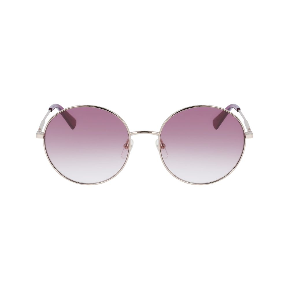 Ochelari de soare Longchamp din metal auriu