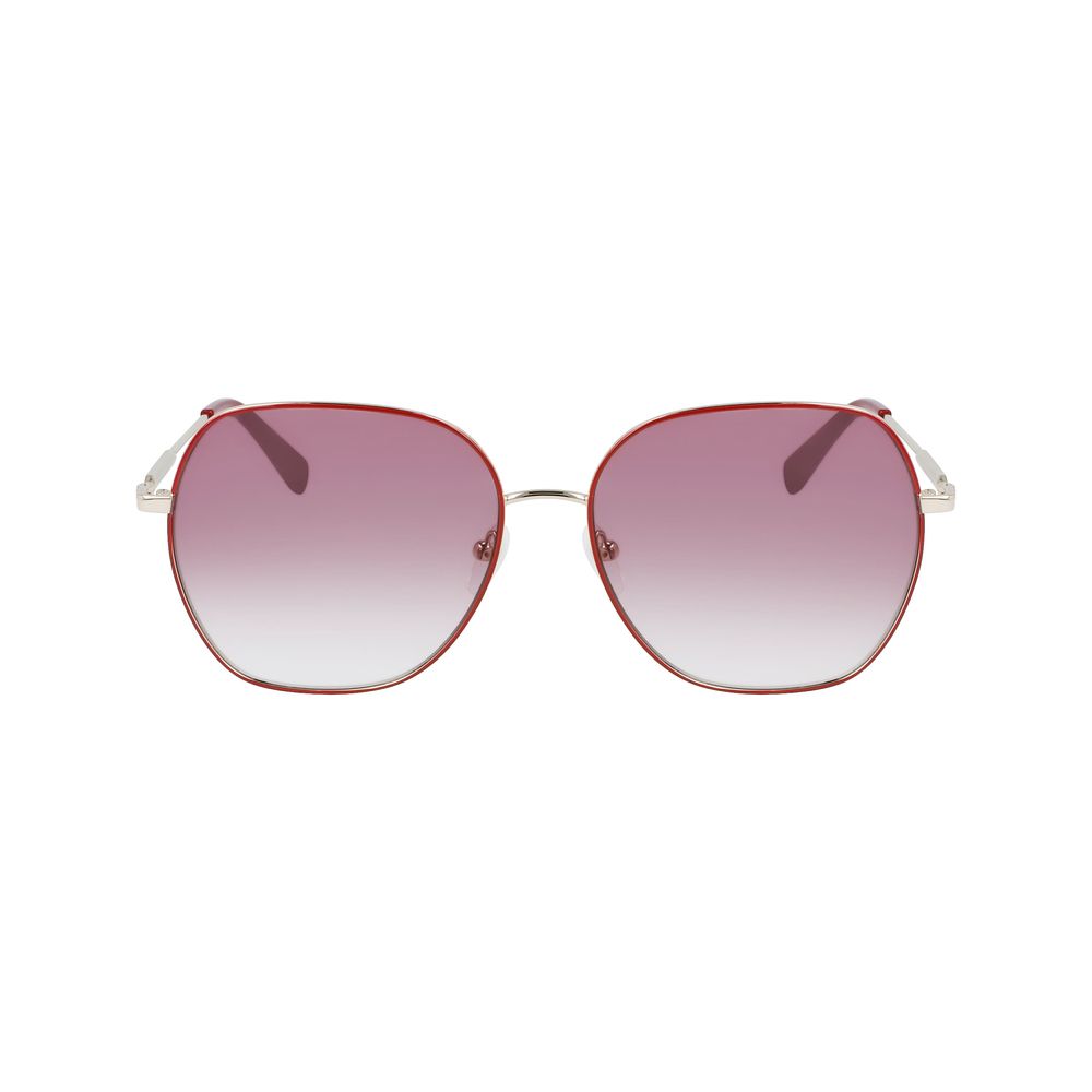 Longchamp Sonnenbrille aus rotem Metall