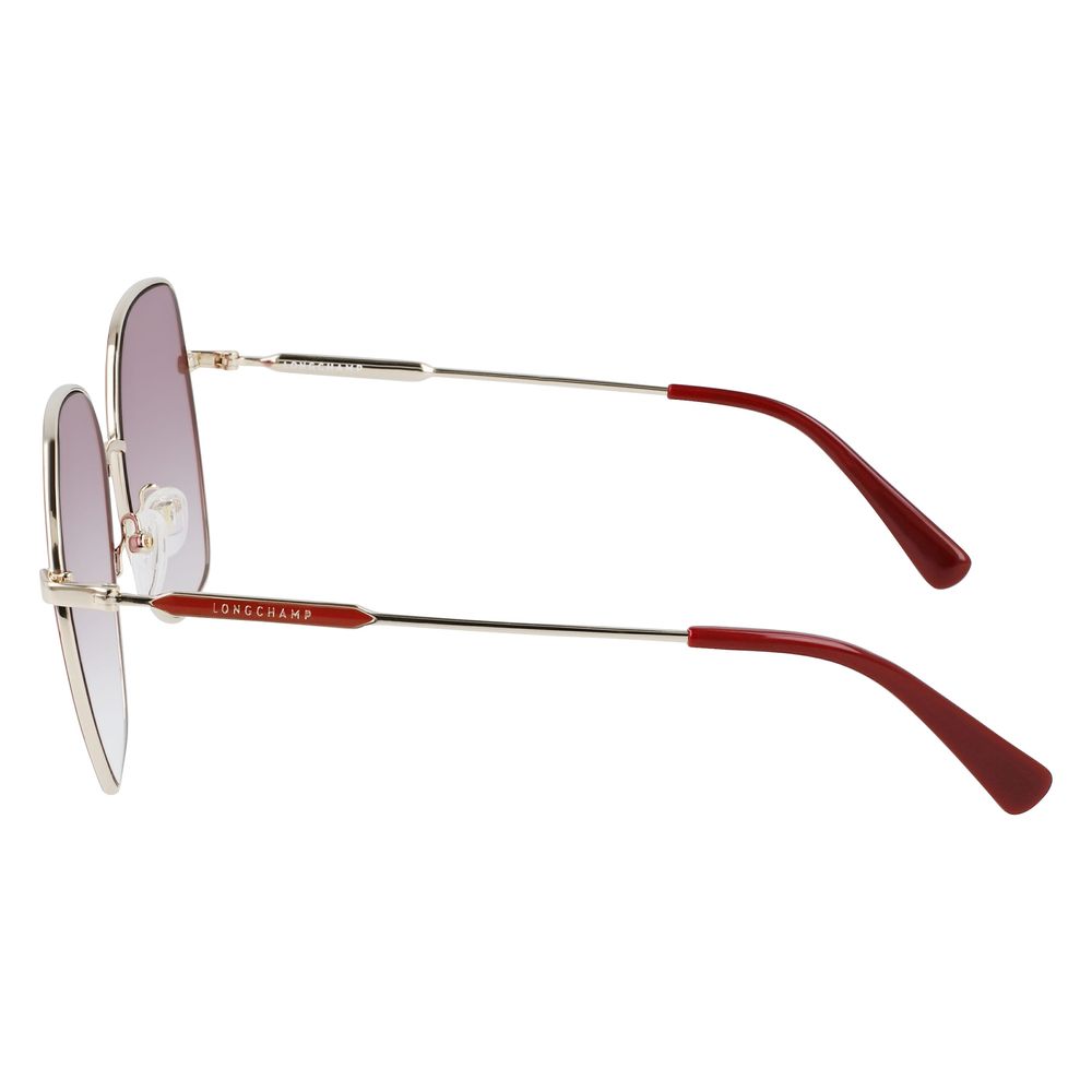 Longchamp Sonnenbrille aus rotem Metall