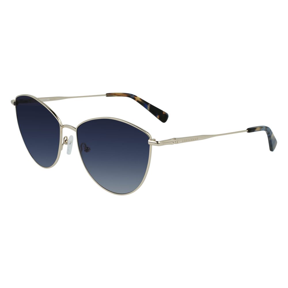 Ochelari de soare Longchamp din metal auriu
