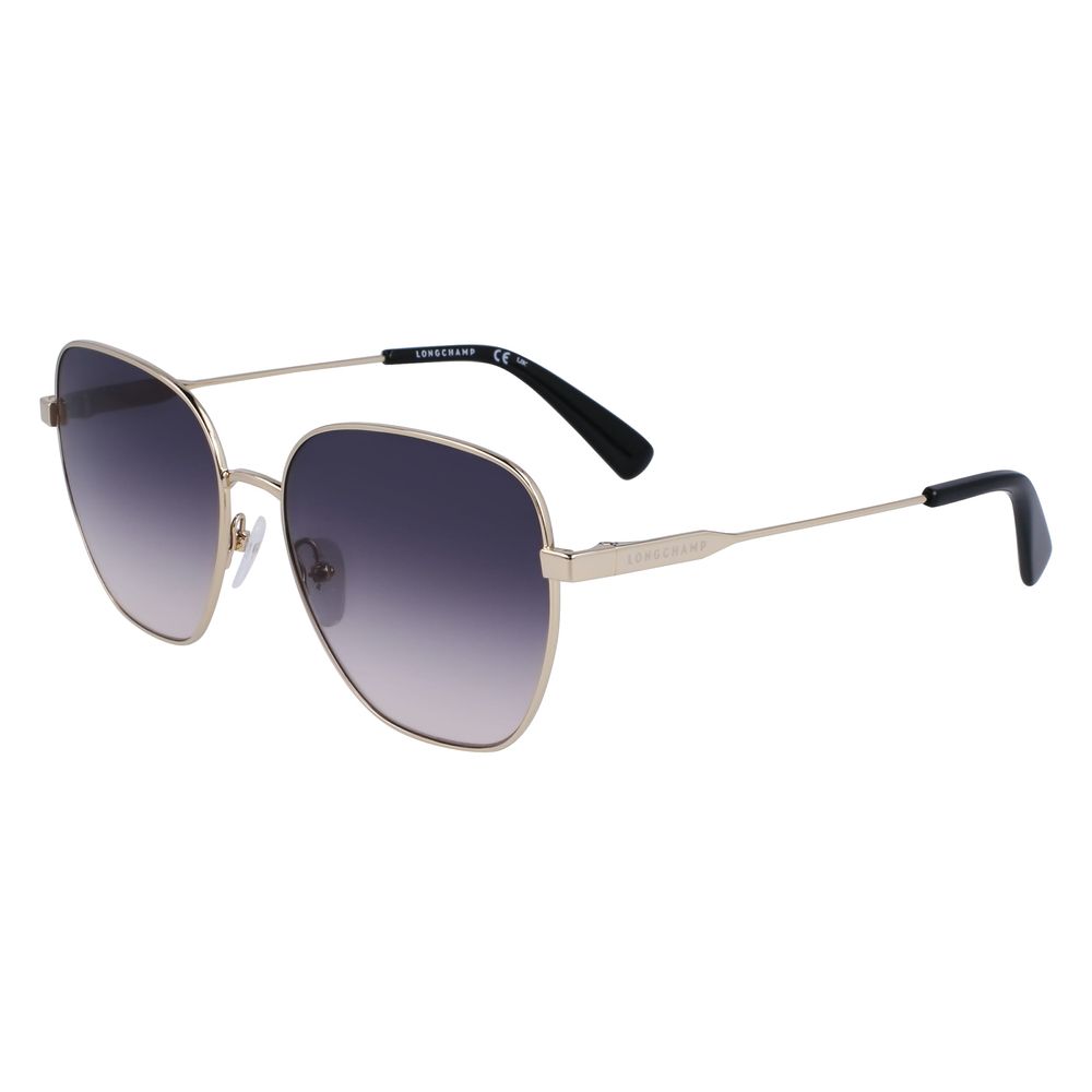 Longchamp Sonnenbrille aus gelbem Metall