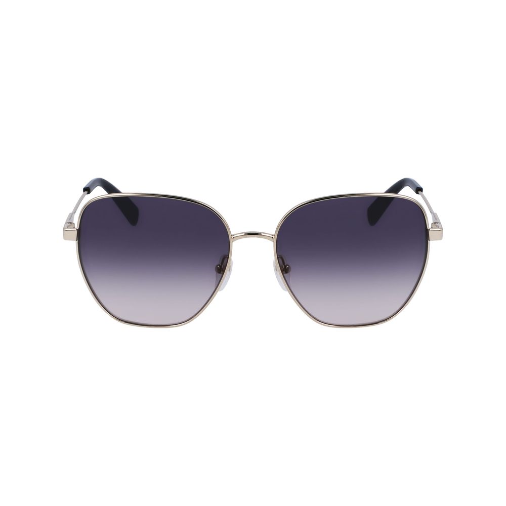 Longchamp Sonnenbrille aus gelbem Metall