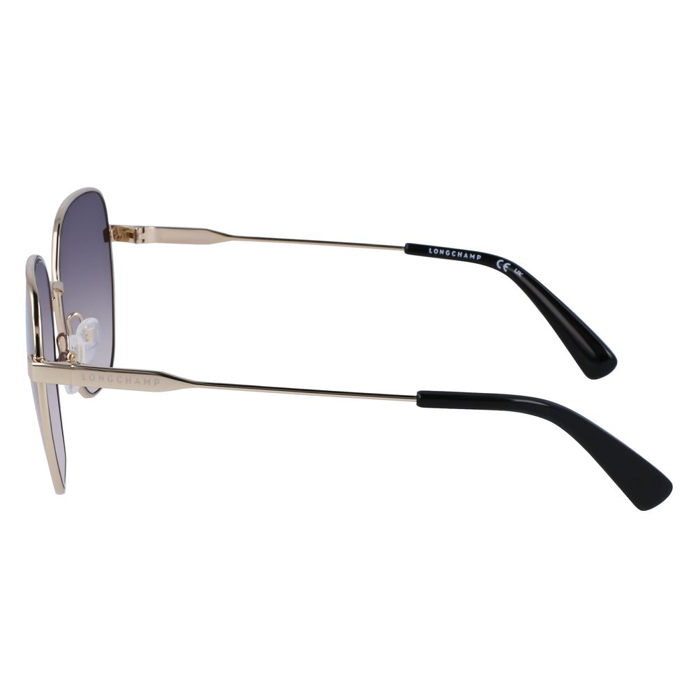 Longchamp Sonnenbrille aus gelbem Metall