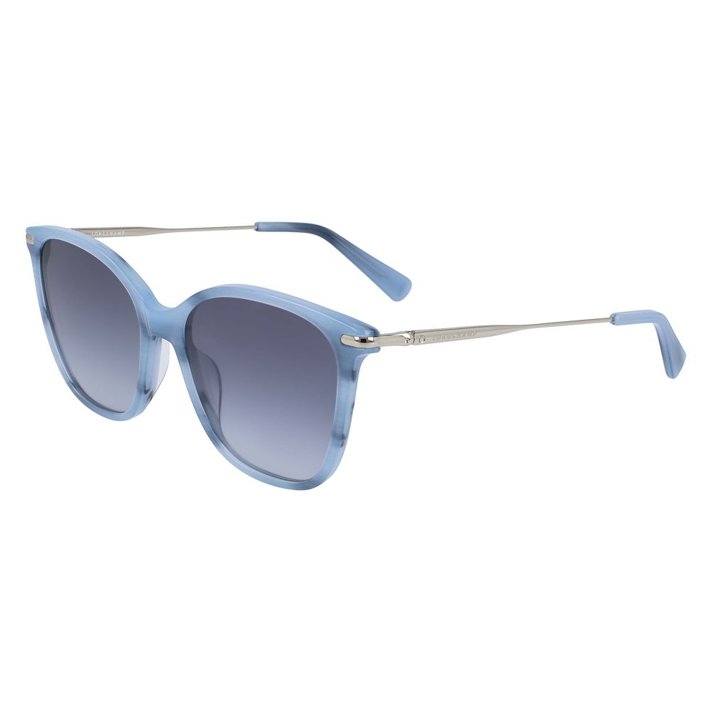 Ochelari de soare Longchamp albaștri Haircalf