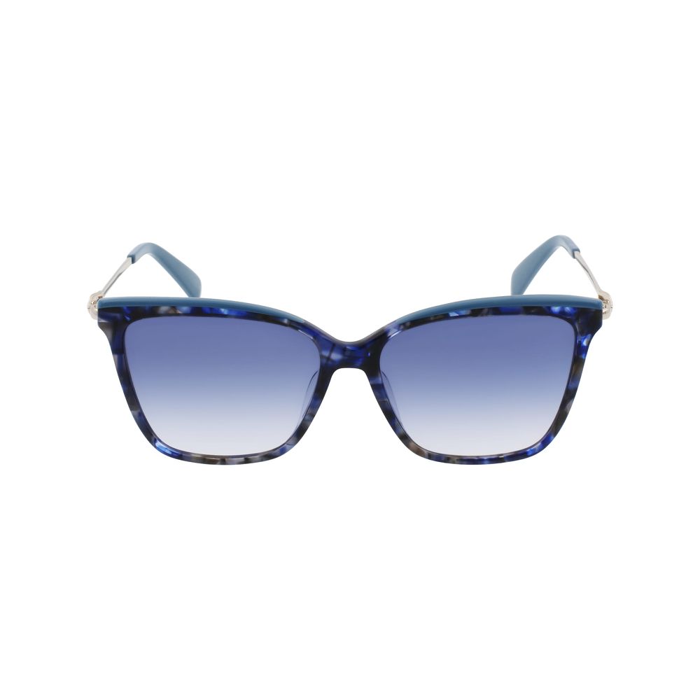 Ochelari de soare Longchamp albaștri Haircalf