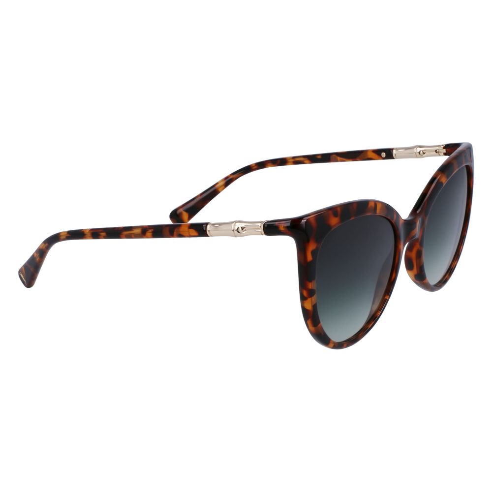 Ochelari de soare Longchamp maro cu lentile injectate bio