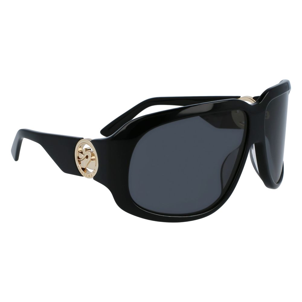 Ochelari de soare Longchamp negri Haircalf