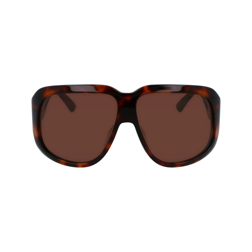 Ochelari de soare Longchamp maro cu model Haircalf
