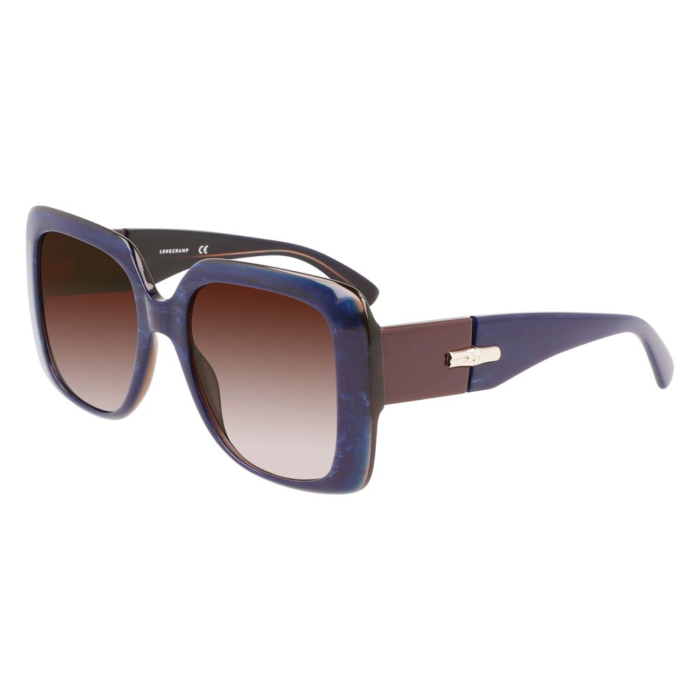 Ochelari de soare Longchamp albaștri Haircalf