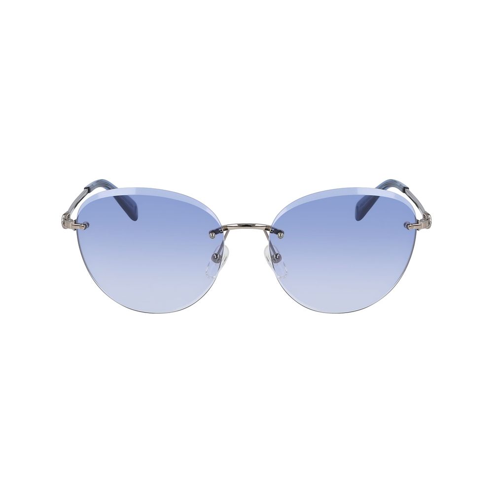 Ochelari de soare Longchamp bicolori din metal