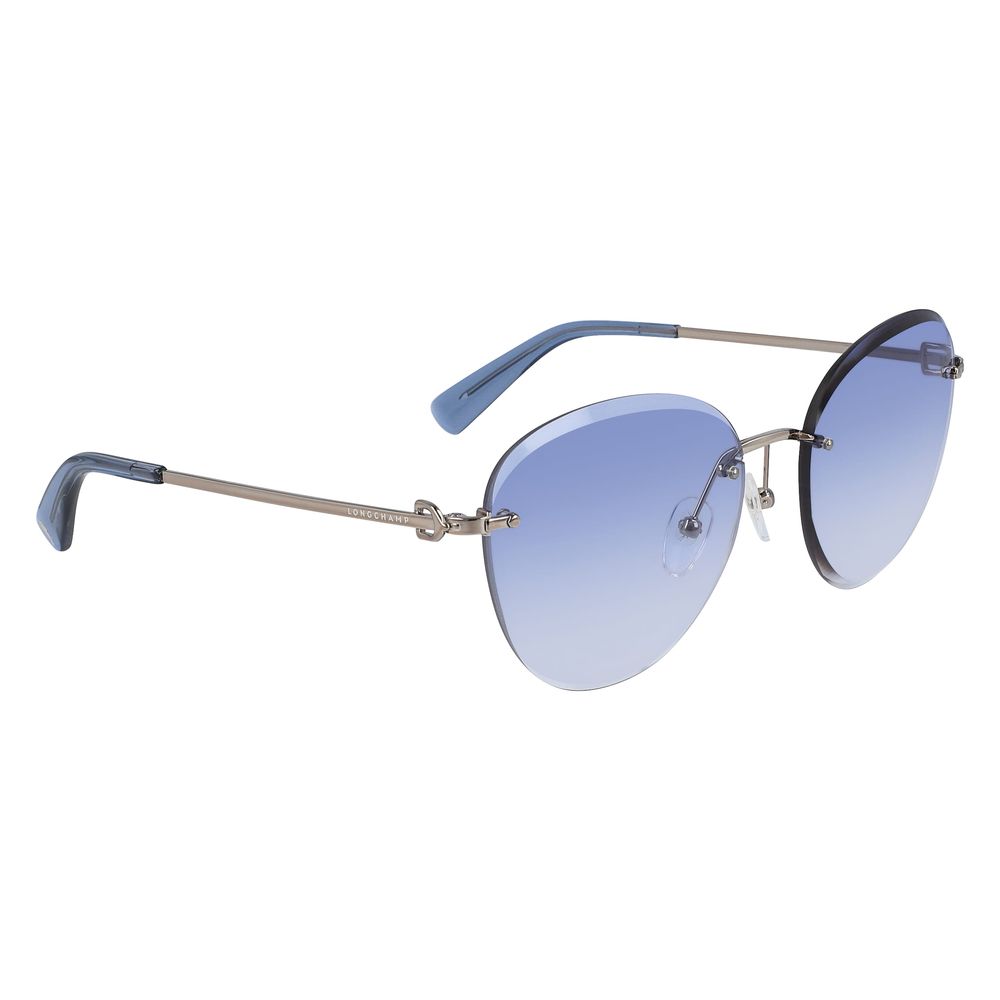 Ochelari de soare Longchamp bicolori din metal