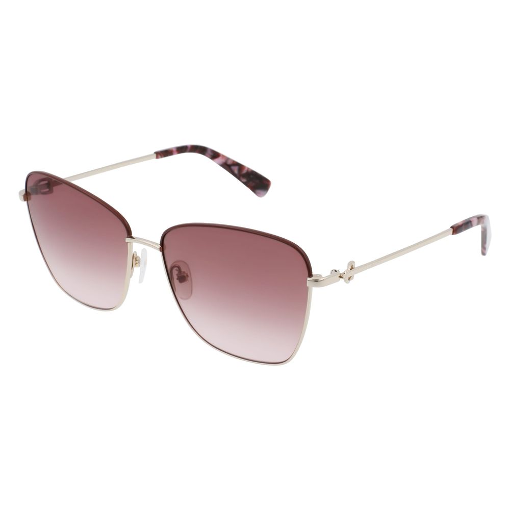 Ochelari de soare Longchamp bicolori din metal
