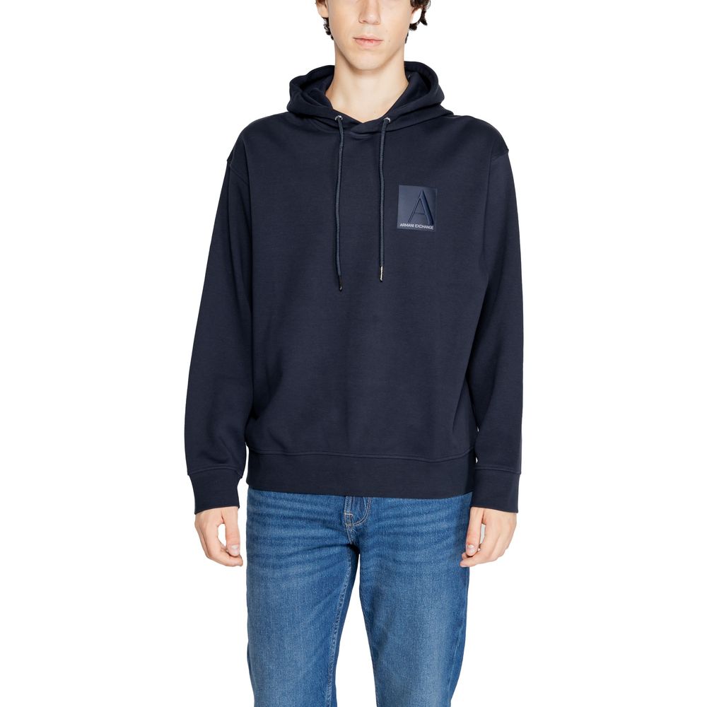 Armani Exchange – Blauer Baumwollpullover
