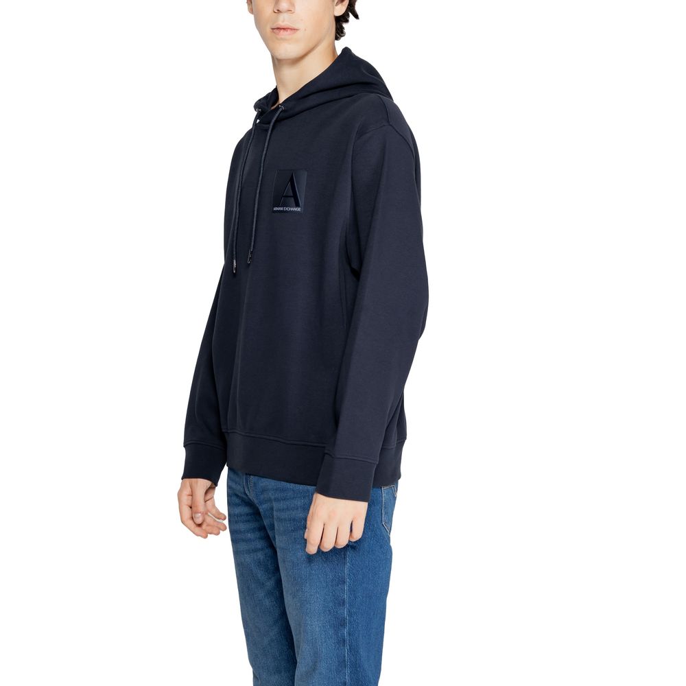 Armani Exchange – Blauer Baumwollpullover