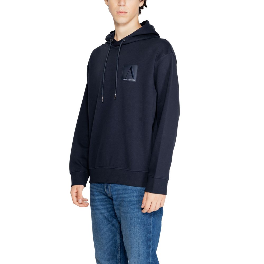Armani Exchange – Blauer Baumwollpullover