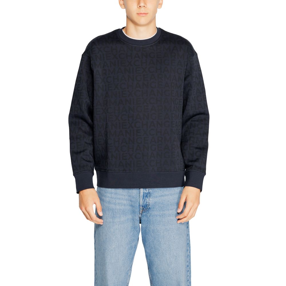Pulover Armani Exchange din bumbac albastru