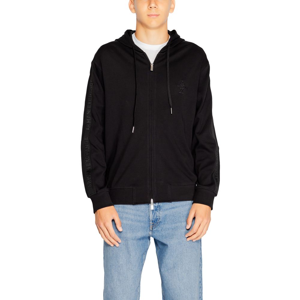 Armani Exchange – Schwarzer Baumwollpullover