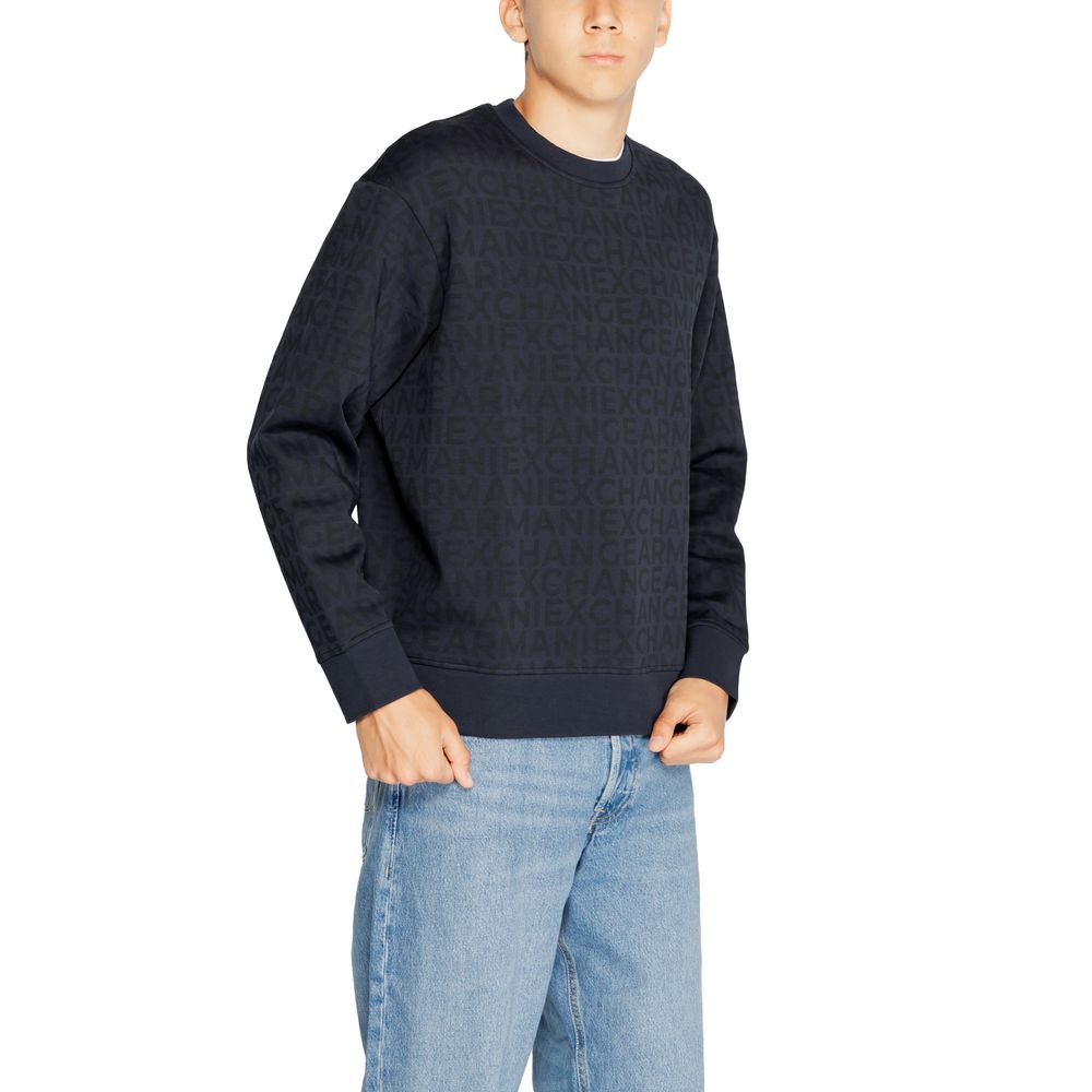 Pulover Armani Exchange din bumbac albastru