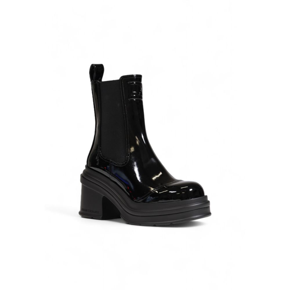 Armani Exchange – Schwarzer Polyesterstiefel