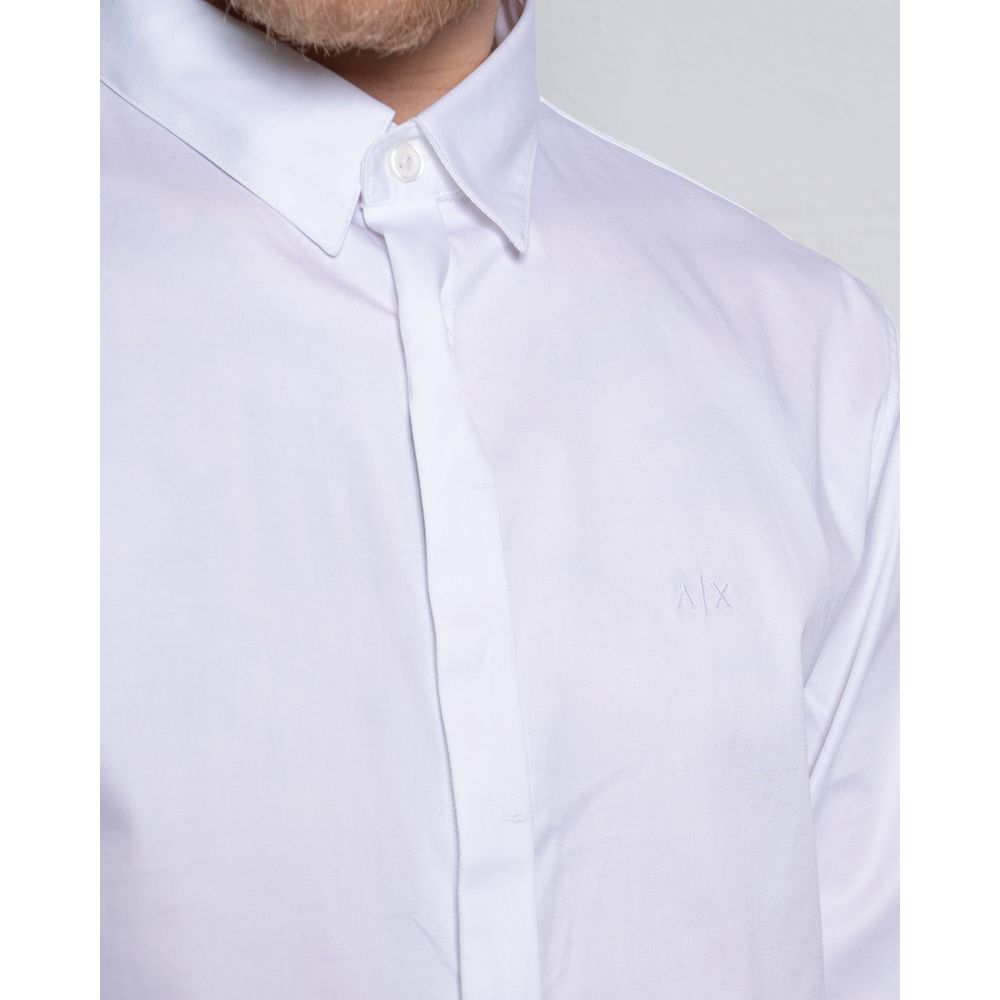 Weißes Baumwollhemd von Armani Exchange