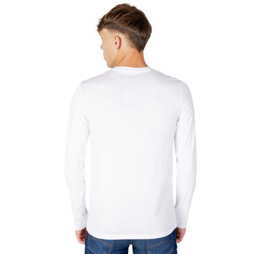 Cămașă albă din bumbac Armani Exchange