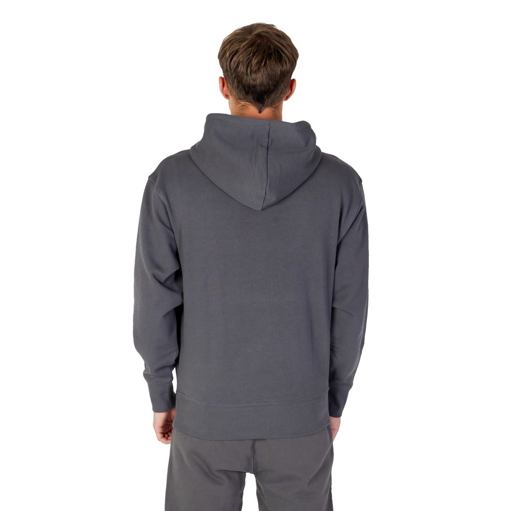 Pulover Hugo Boss gri din bumbac